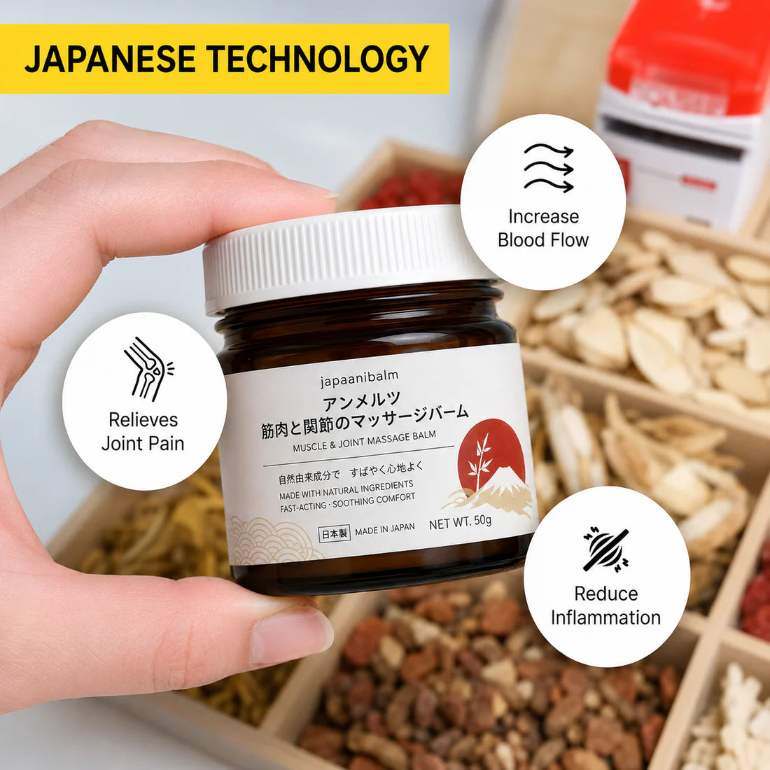 JapaaniBalm Herbal Massage Balm for Joint & Muscle Comfort – BUY 1 GET 1 FREE